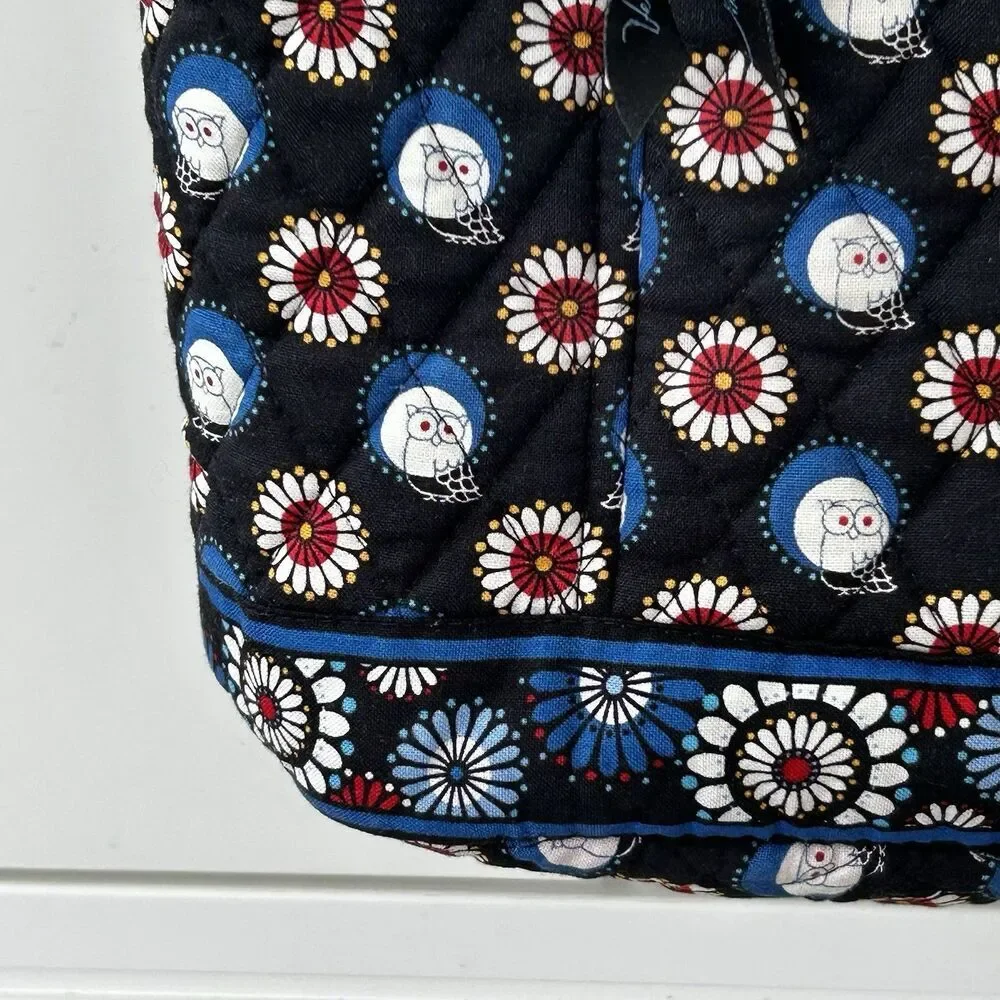 Vera Bradley Handbag Night Owl Pattern Tote Bag Pockets Classic Bag